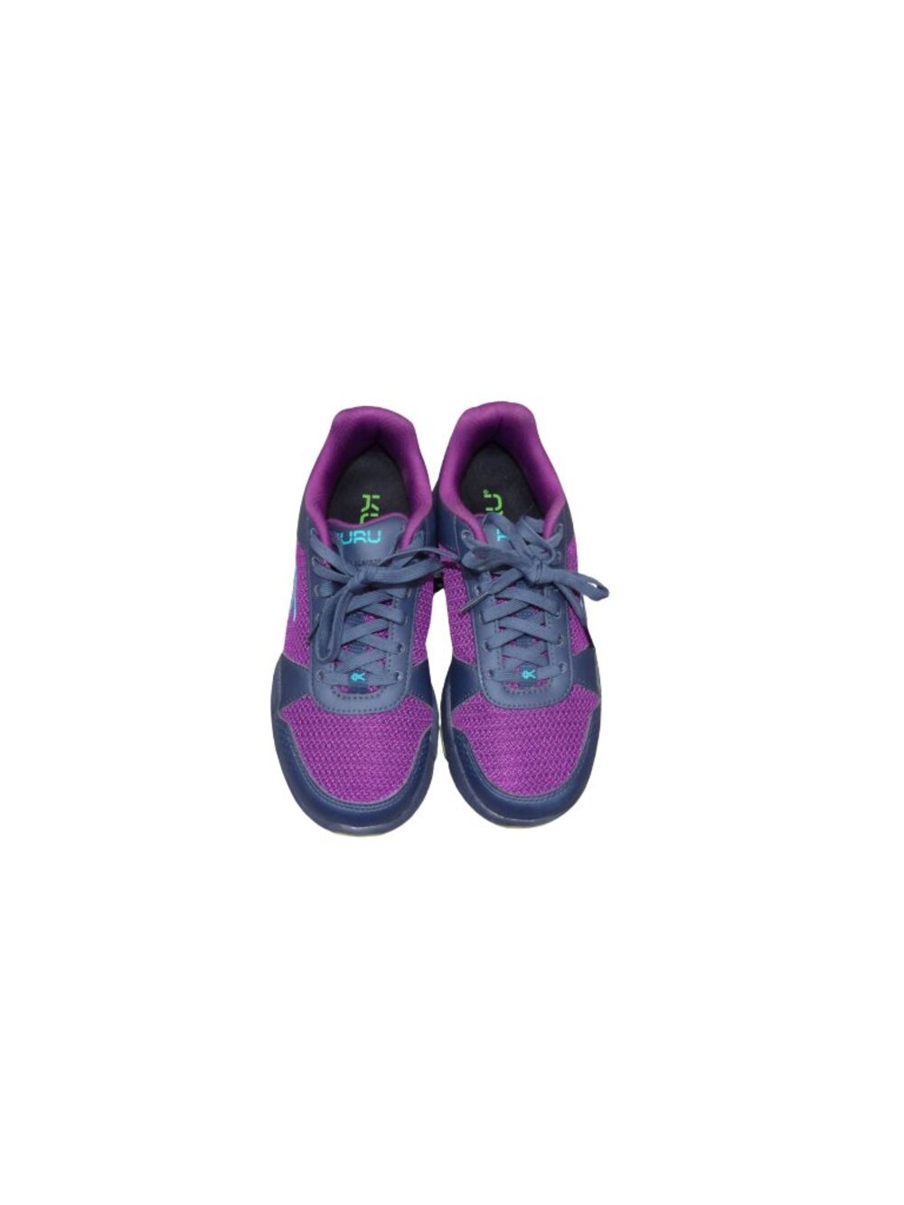Kuru Womens Athletic Sneakers Purple & Navy Mesh Comfort Shoes Size 10